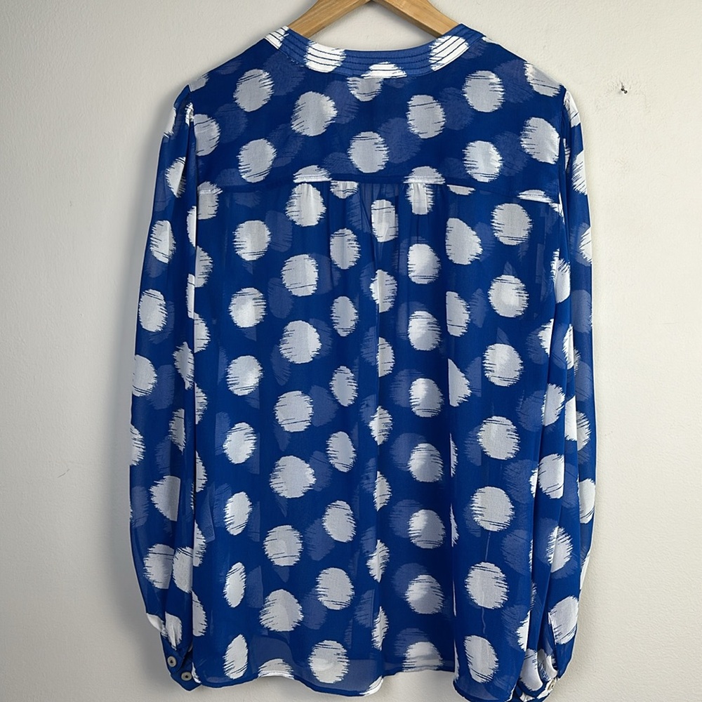 Chico's Blue and White Blouse - Picture 10 of 16